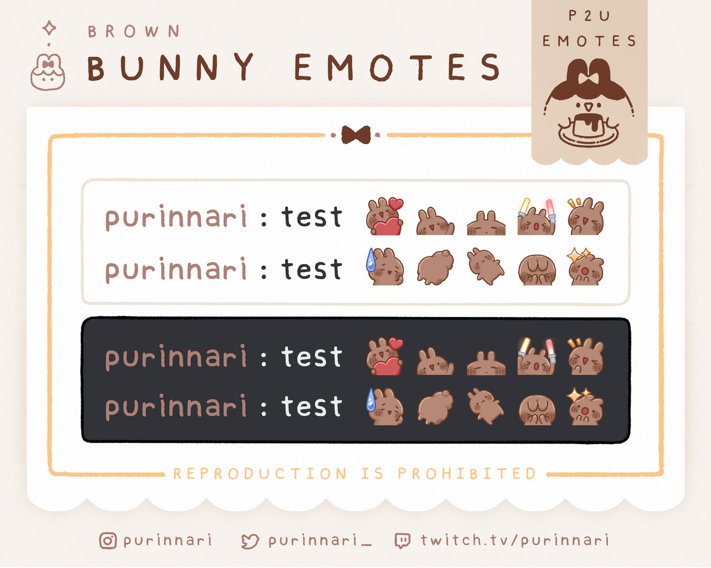 [ P2U ] Bunny Emote Bundle of 10 ⋮ Discord/Twitch/Youtube