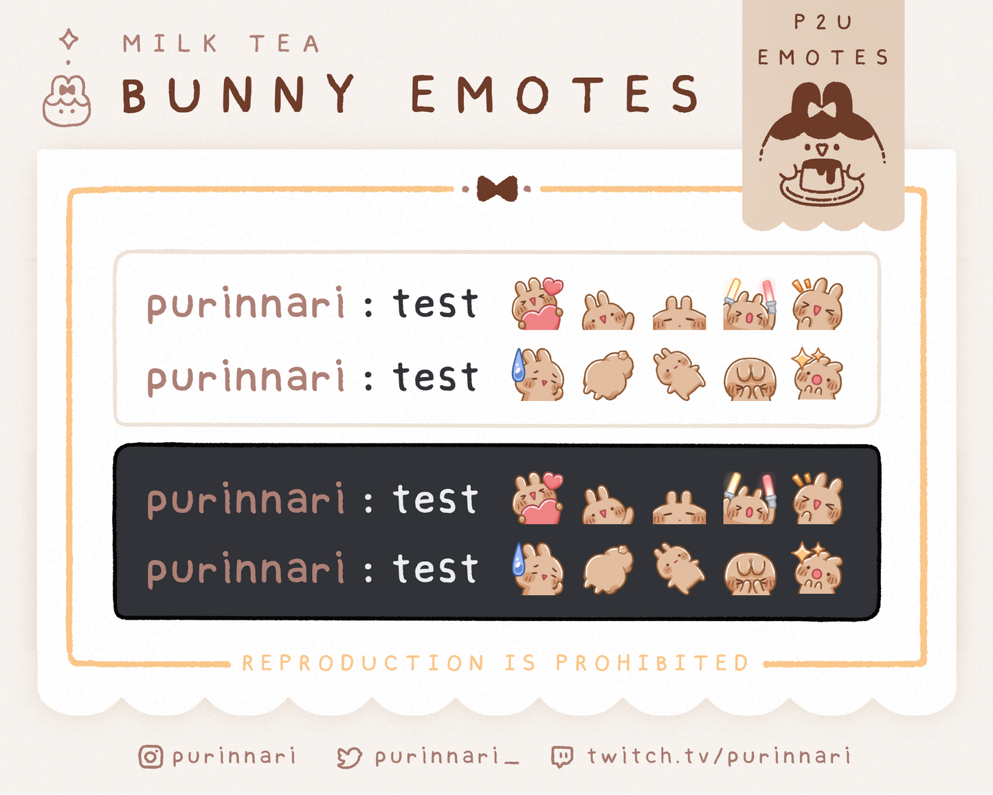 [ P2U ] Bunny Emote Bundle of 10 ⋮ Discord/Twitch/Youtube