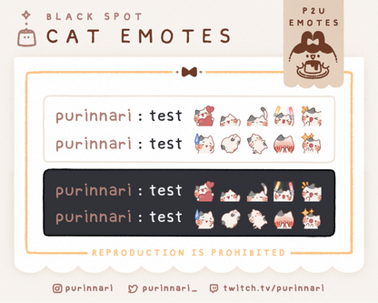 [ P2U ] Cat Emote Bundle of 10 ⋮ Discord/Twitch/Youtube
