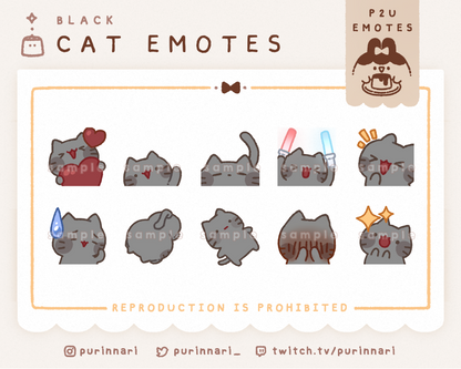 [ P2U ] Cat Emote Bundle of 10 ⋮ Discord/Twitch/Youtube