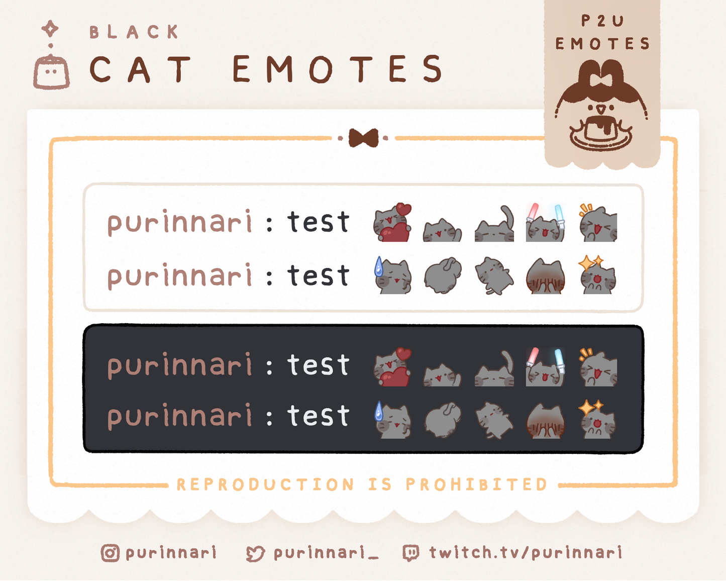 [ P2U ] Cat Emote Bundle of 10 ⋮ Discord/Twitch/Youtube