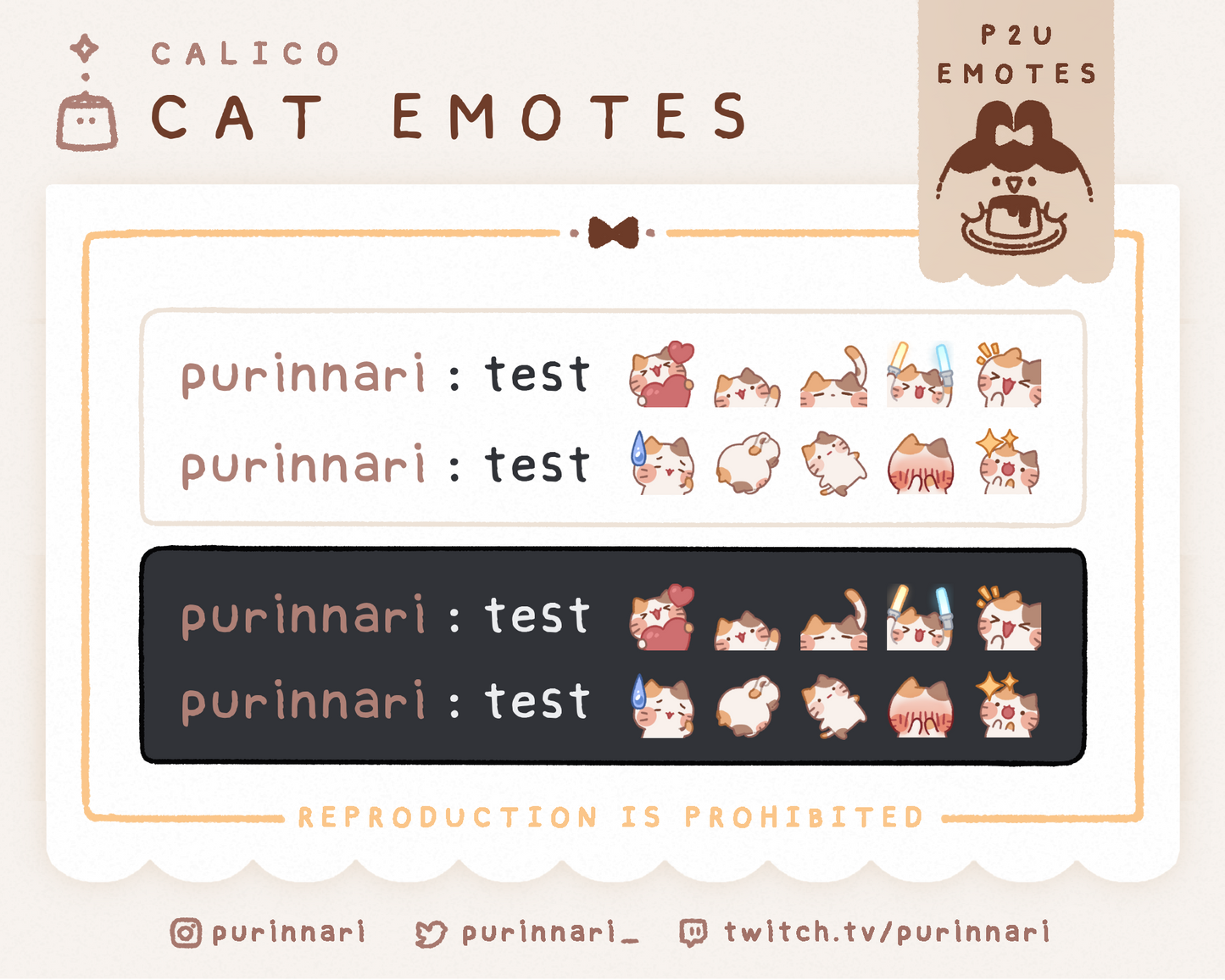 [ P2U ] Cat Emote Bundle of 10 ⋮ Discord/Twitch/Youtube