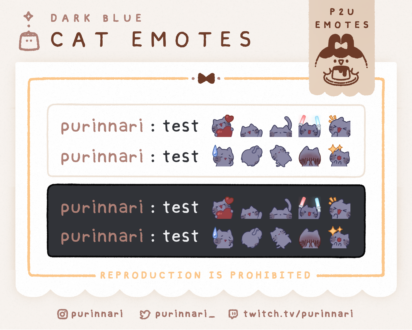 [ P2U ] Cat Emote Bundle of 10 ⋮ Discord/Twitch/Youtube