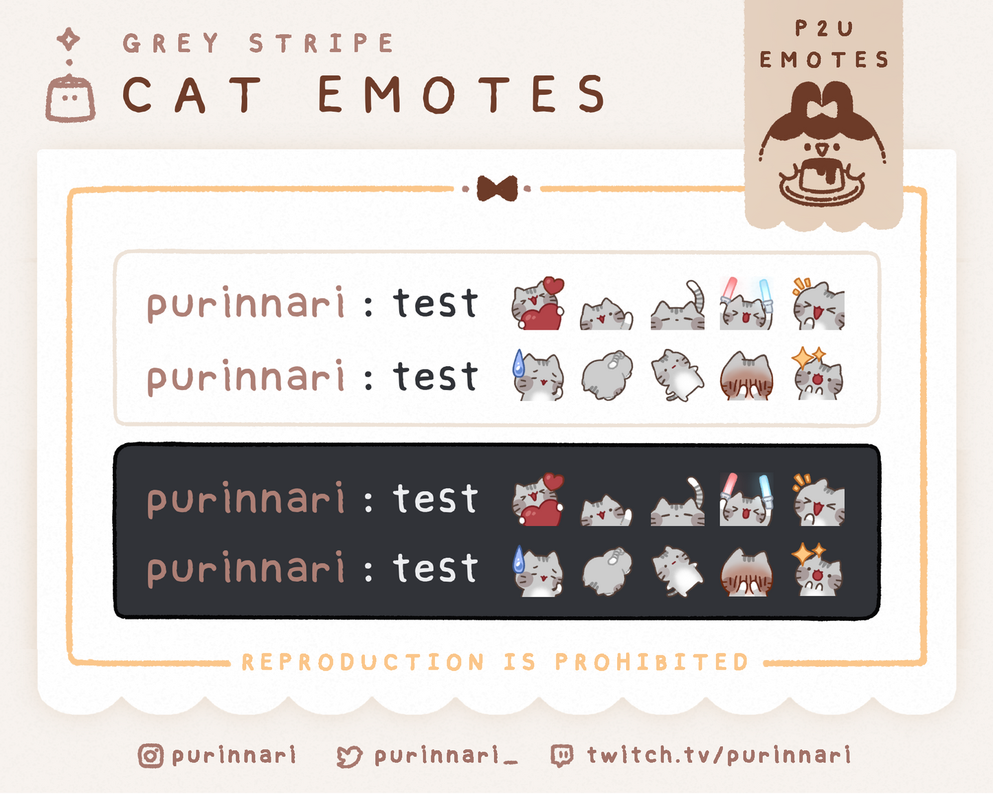 [ P2U ] Cat Emote Bundle of 10 ⋮ Discord/Twitch/Youtube