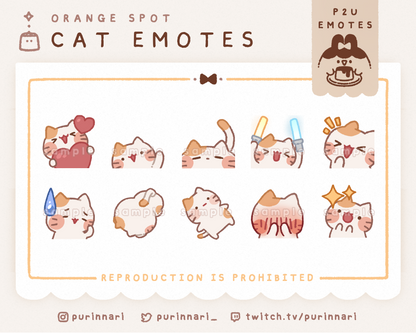 [ P2U ] Cat Emote Bundle of 10 ⋮ Discord/Twitch/Youtube