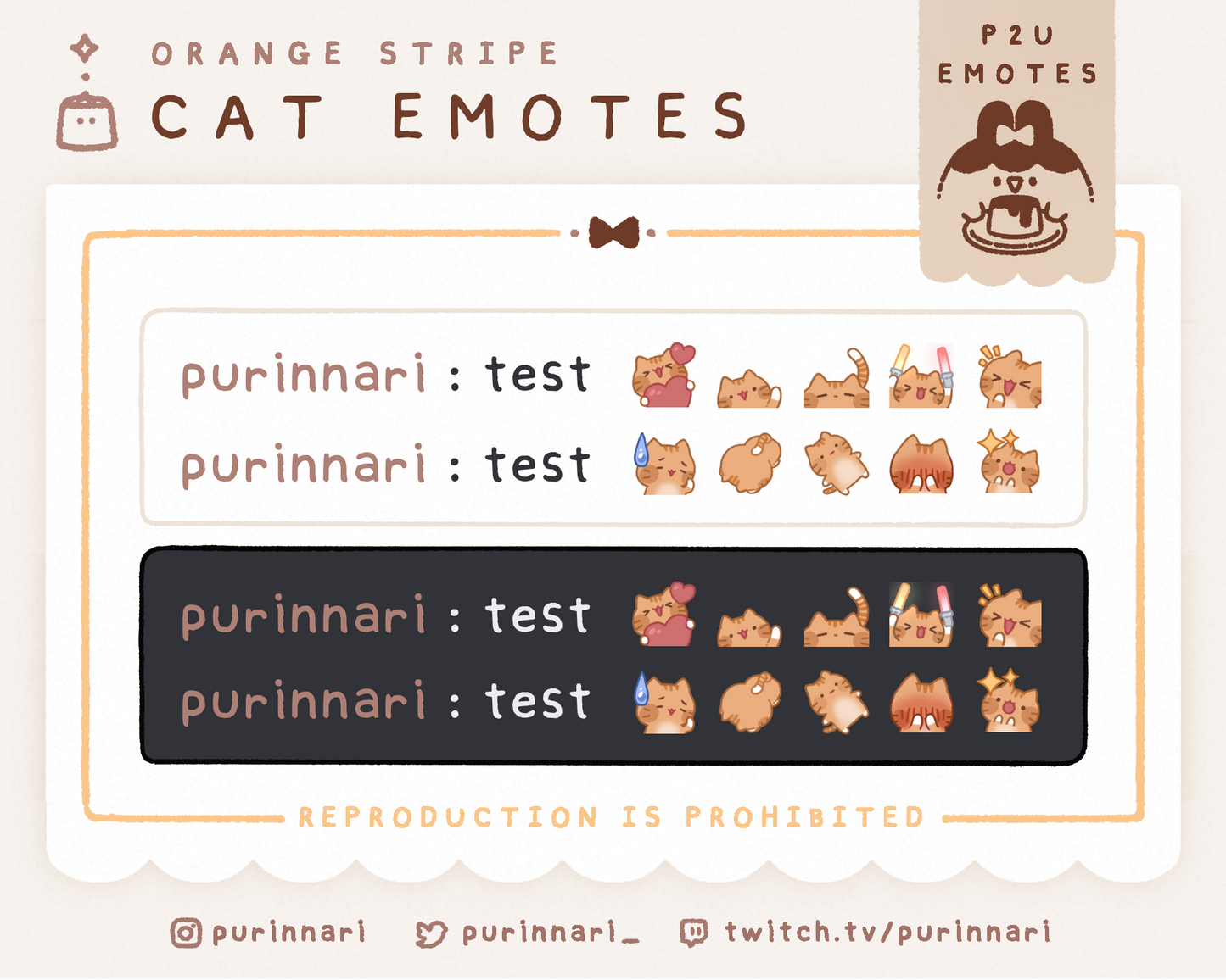 [ P2U ] Cat Emote Bundle of 10 ⋮ Discord/Twitch/Youtube