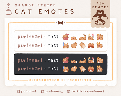 [ P2U ] Cat Emote Bundle of 10 ⋮ Discord/Twitch/Youtube