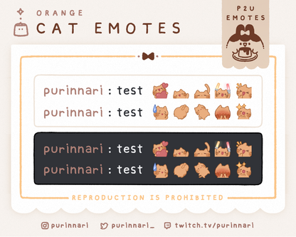 [ P2U ] Cat Emote Bundle of 10 ⋮ Discord/Twitch/Youtube