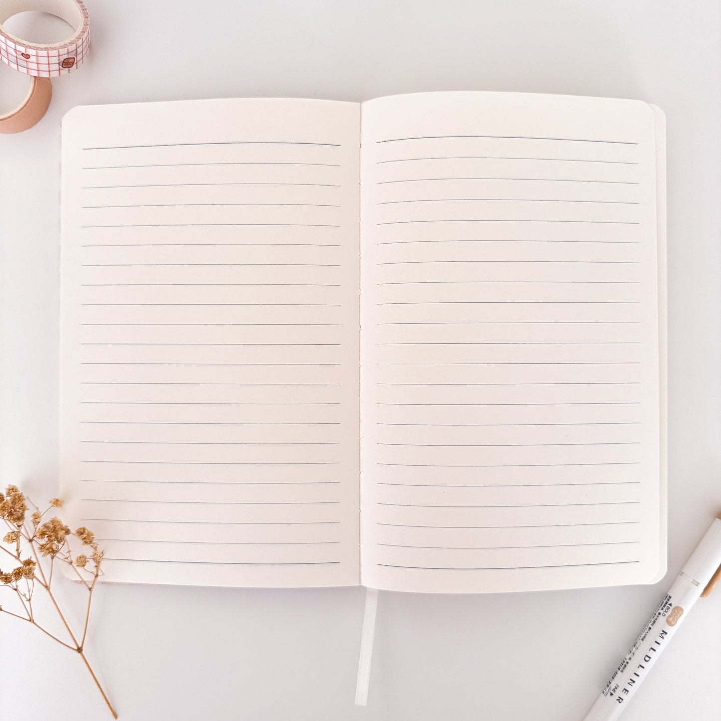 Purin Time Notebook ⋮ Leatherette Notebook with 4 paper types [ blank / dot / lined / grid]