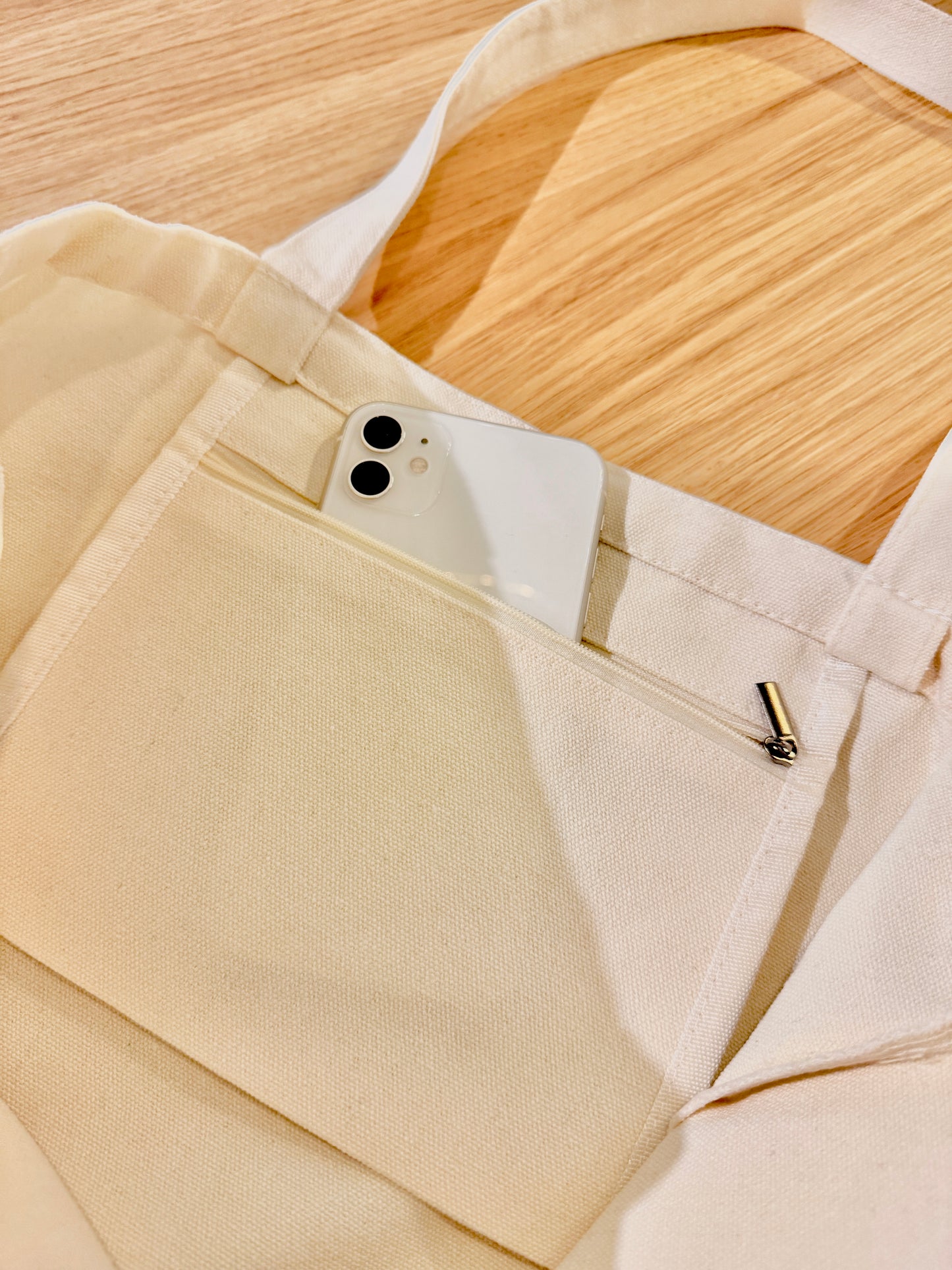 A Sweet Daily Life Tote Bag with Pocket