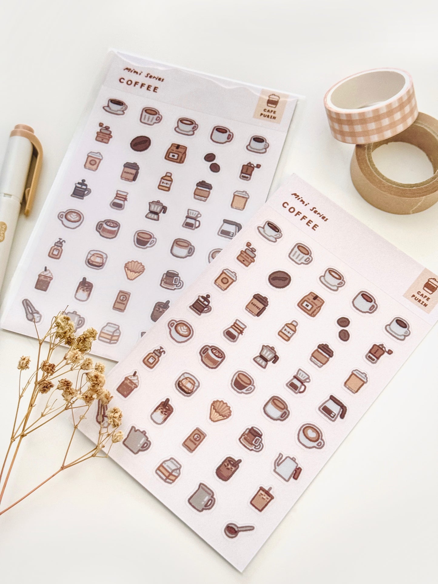 Coffee Sticker Sheet ⋮ Mini Series