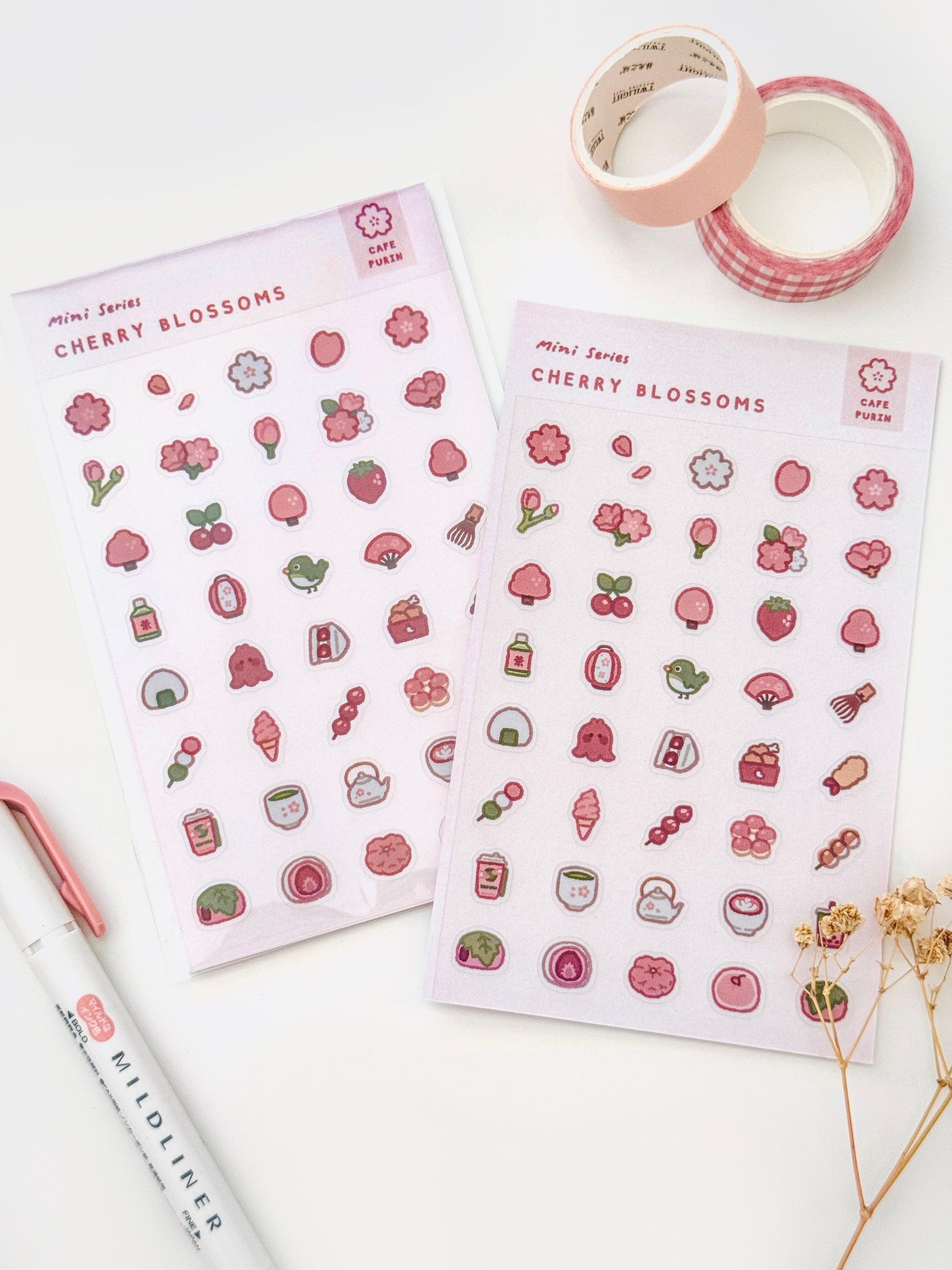 Cherry Blossoms Sticker Sheet ⋮ Mini Series