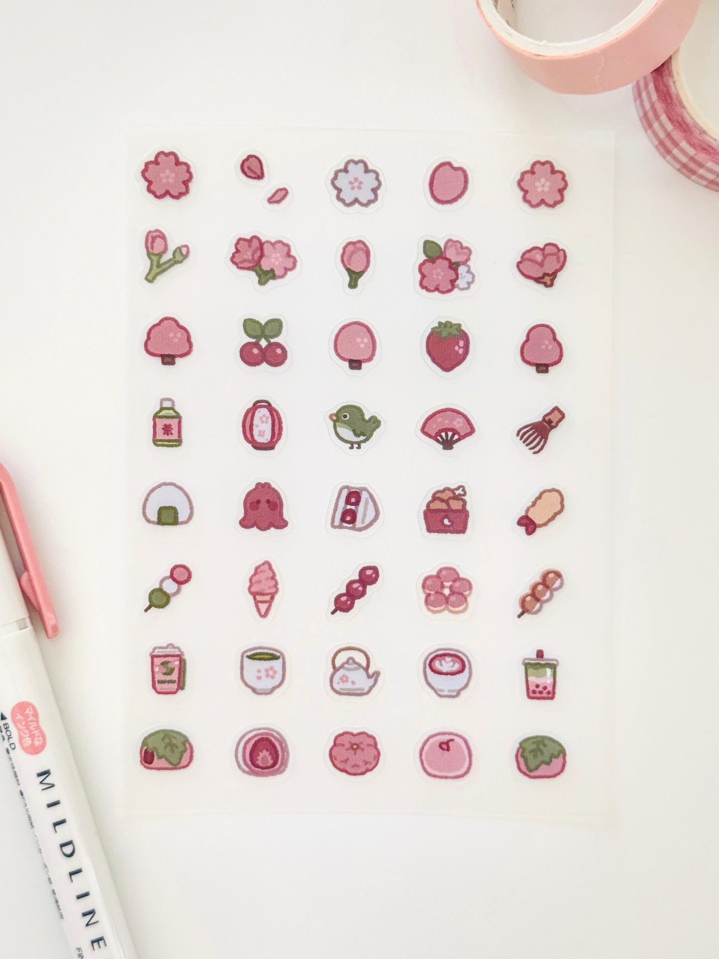 Cherry Blossoms Sticker Sheet ⋮ Mini Series