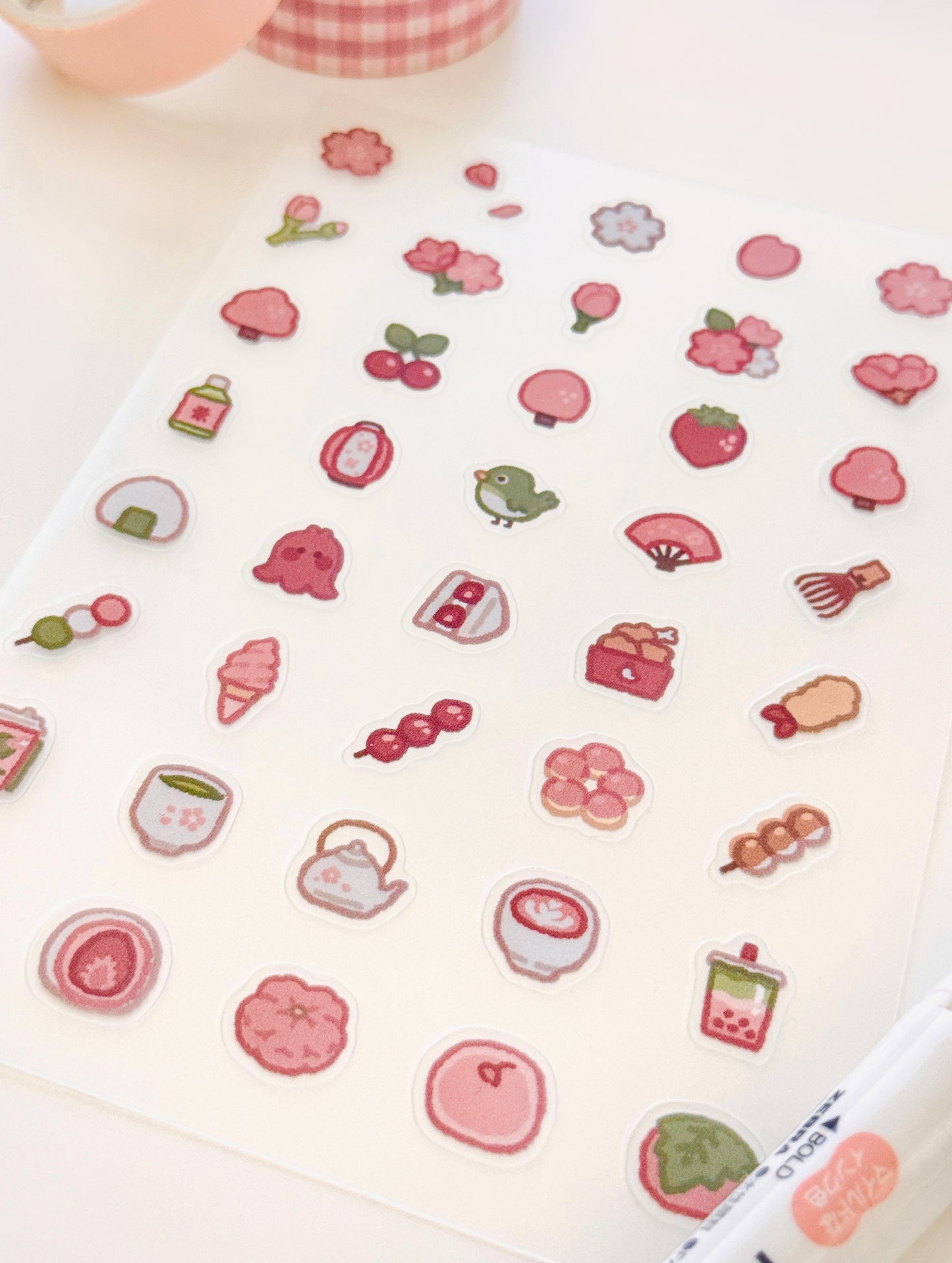 Cherry Blossoms Sticker Sheet ⋮ Mini Series