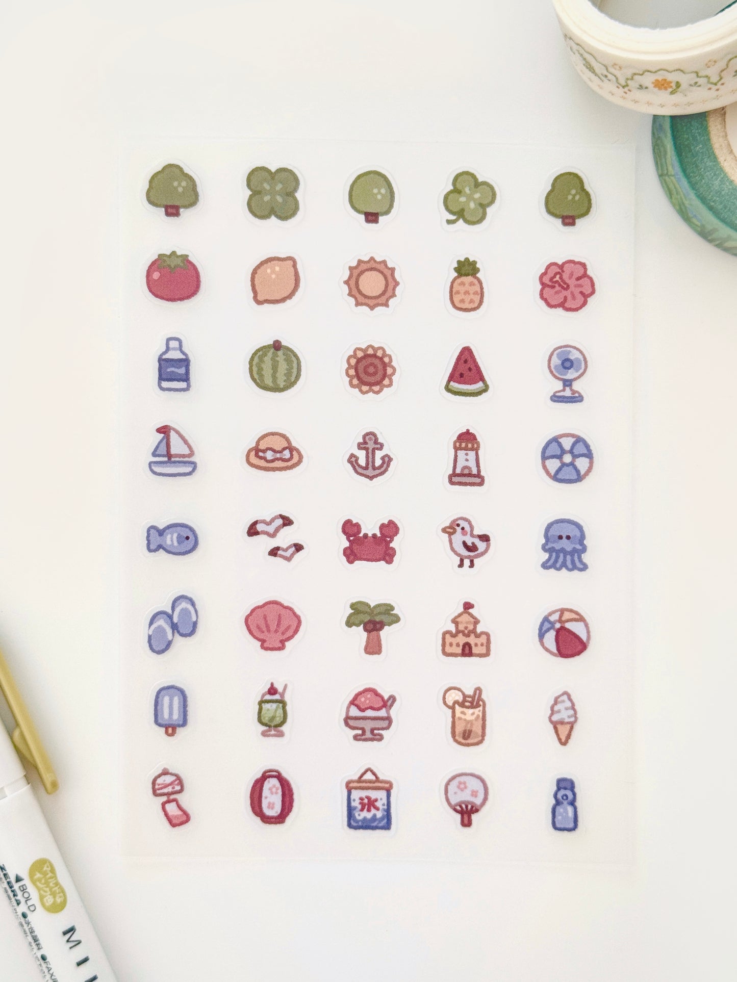Summer Sticker Sheet ⋮ Mini Series