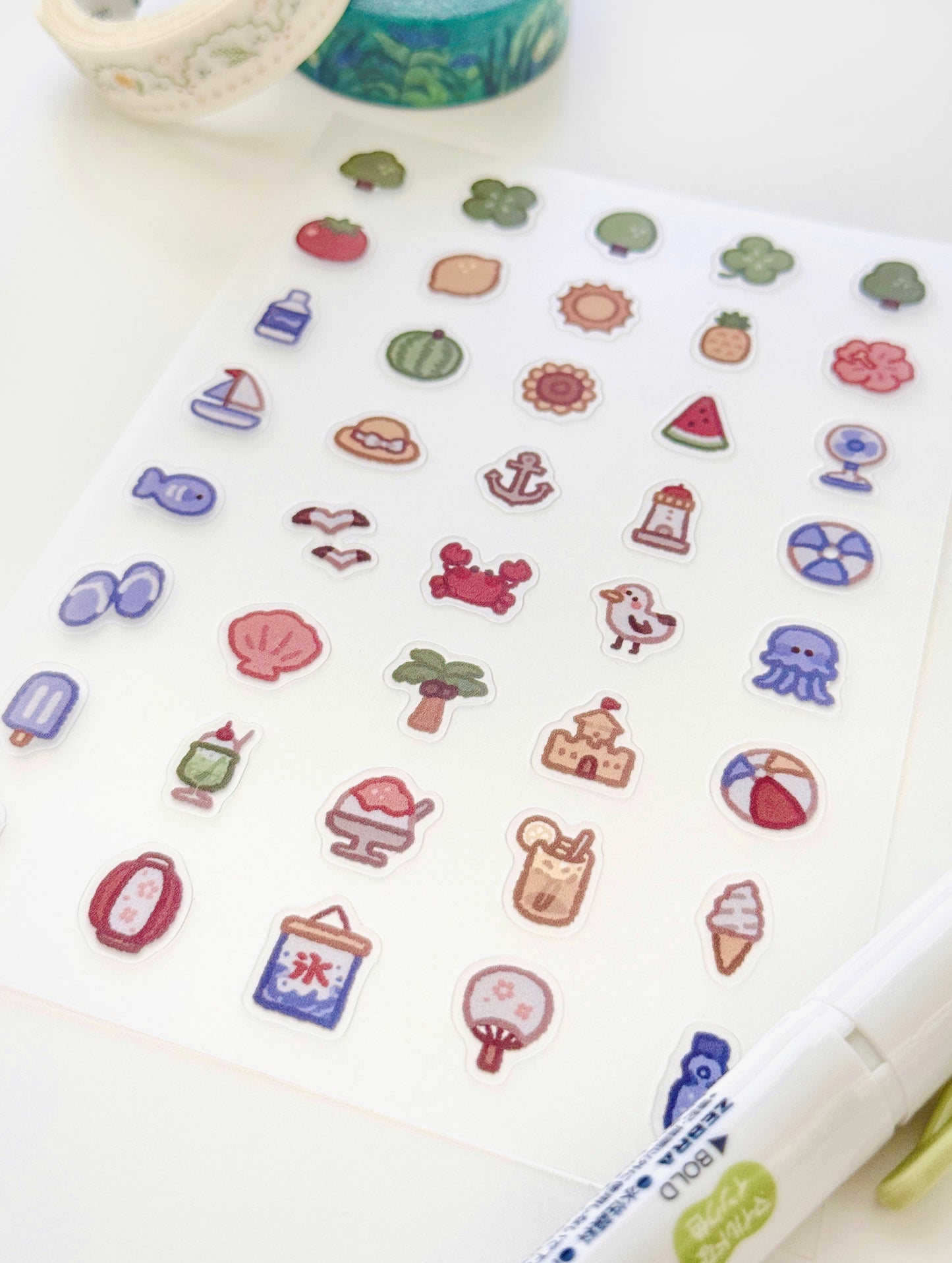 Summer Sticker Sheet ⋮ Mini Series