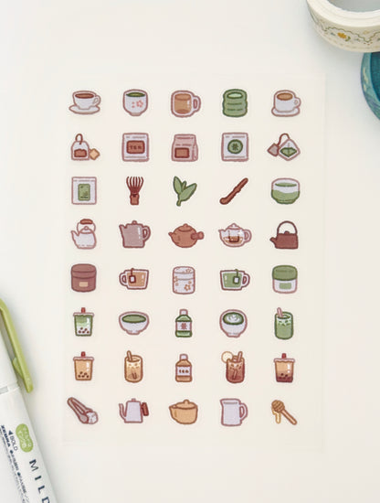Tea Sticker Sheet ⋮ Mini Series