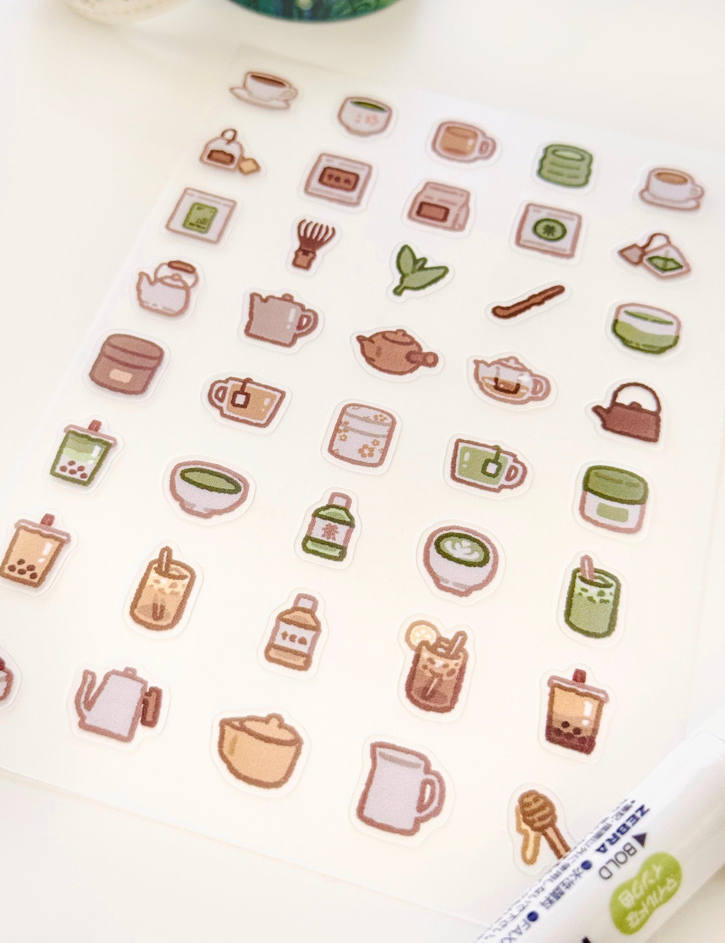 Tea Sticker Sheet ⋮ Mini Series