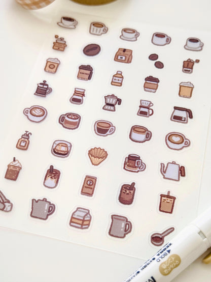 Coffee Sticker Sheet ⋮ Mini Series