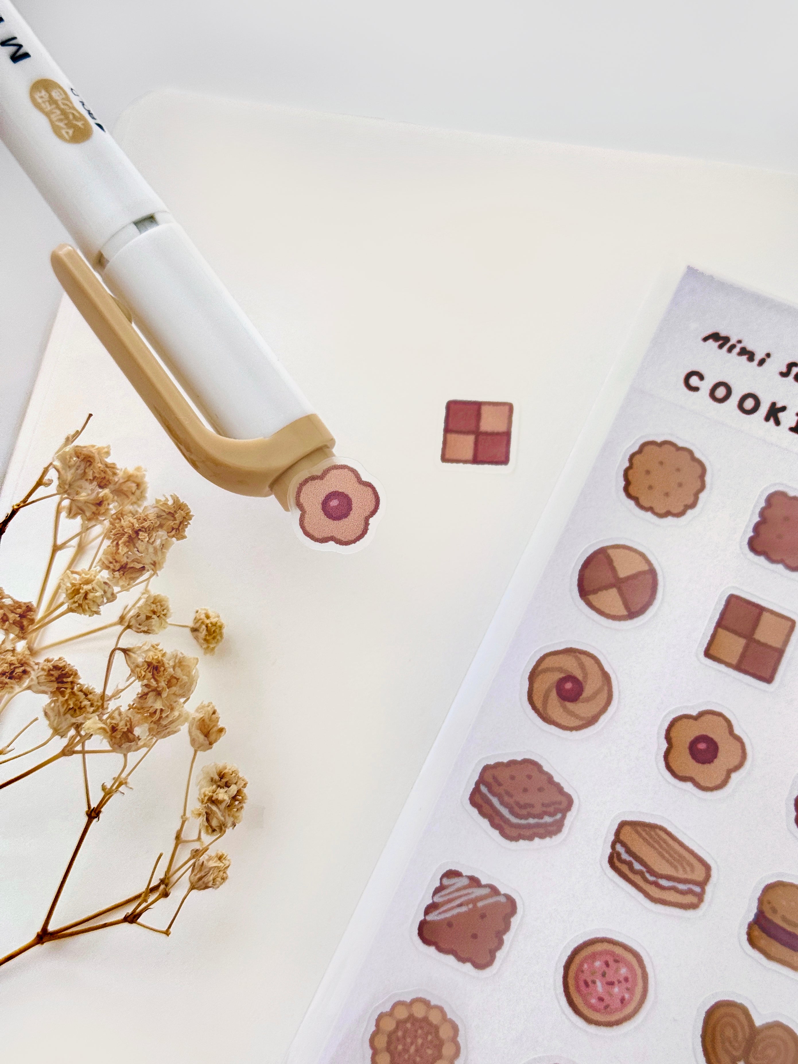 Cookie Sticker Paper Cookie Sticker Sheet ⋮ Mini Series – cafe purin