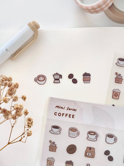 Coffee Sticker Sheet ⋮ Mini Series