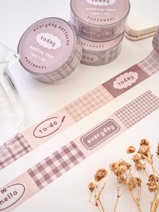 Everyday Patterns Washi Masking Tape