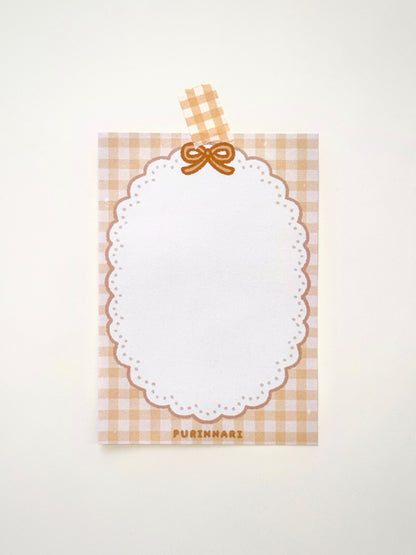 Lace Doily Memo Pad