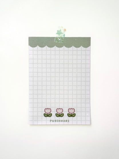 Tulip Grid Memo Pad