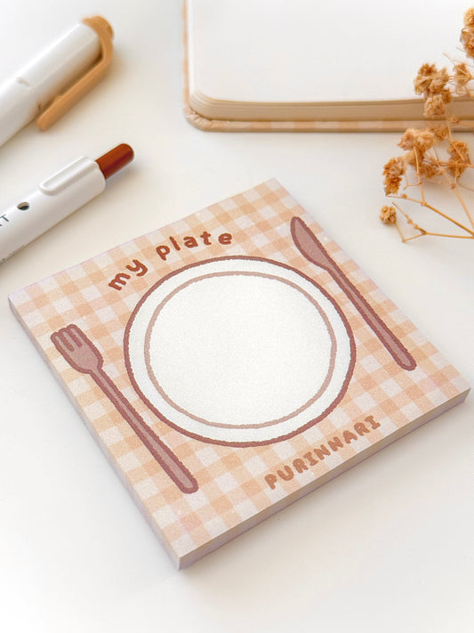 My Plate Sticky Note