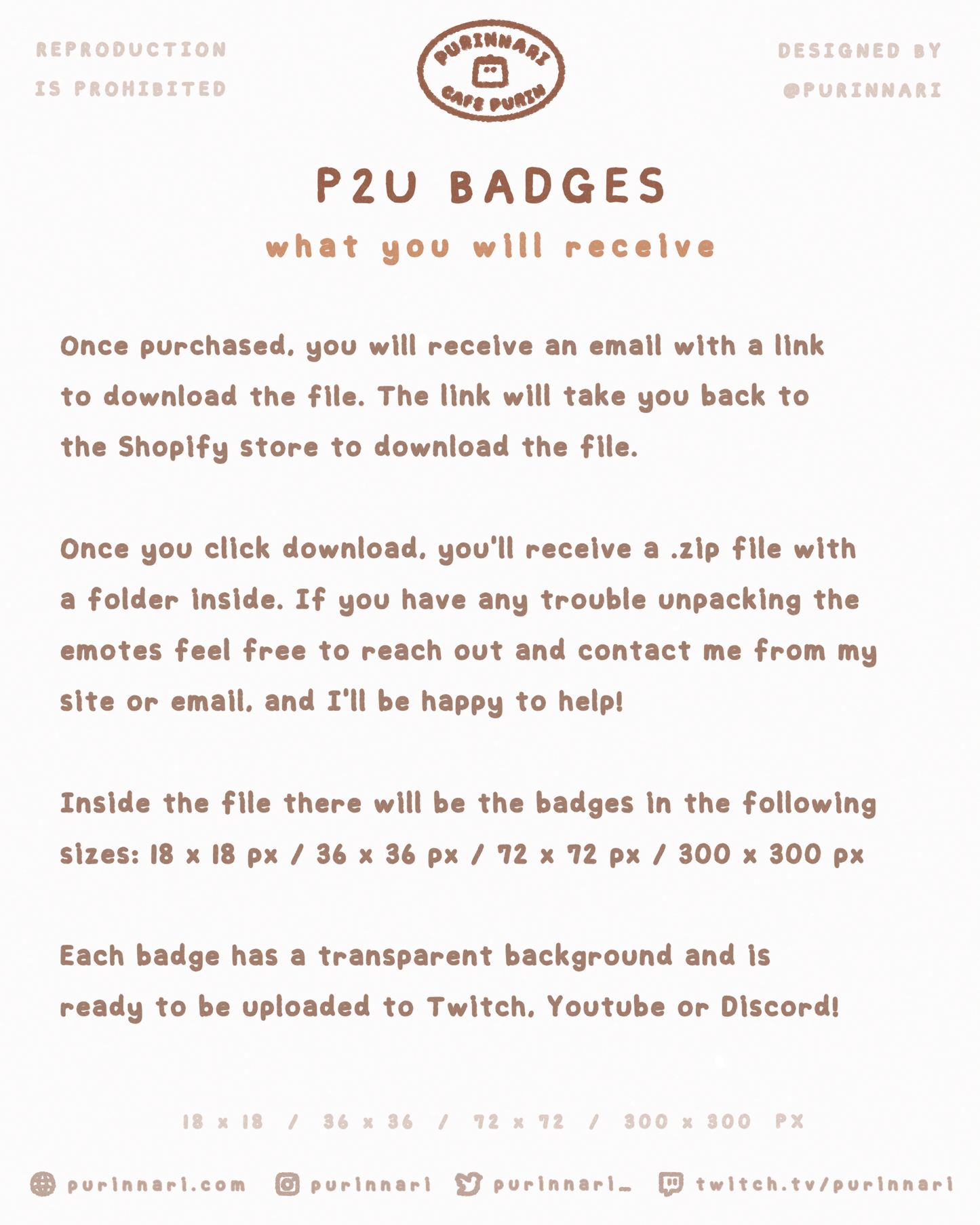 [ P2U ] Drinks Badge Bundle of 50 ⋮ Twitch/Youtube/Discord