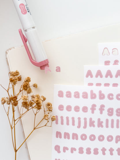 Alphabet Letter Sticker Sheet