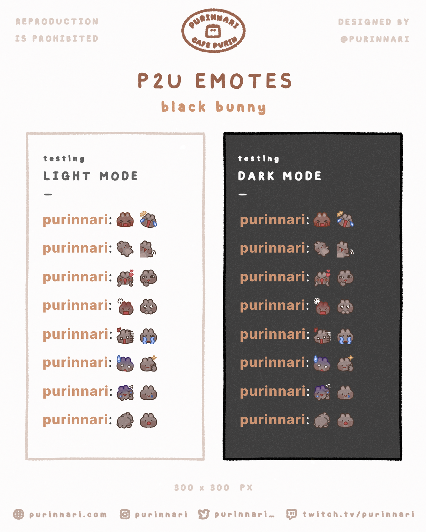 [ P2U ] Bunny Emote Bundle of 16 ⋮ Discord/Twitch/Youtube