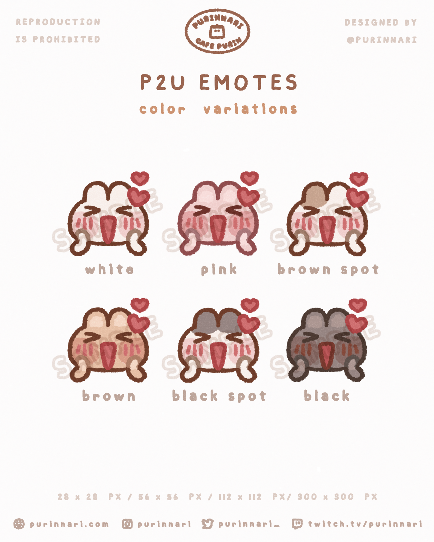 [ P2U ] Bunny Emote Bundle of 16 ⋮ Discord/Twitch/Youtube
