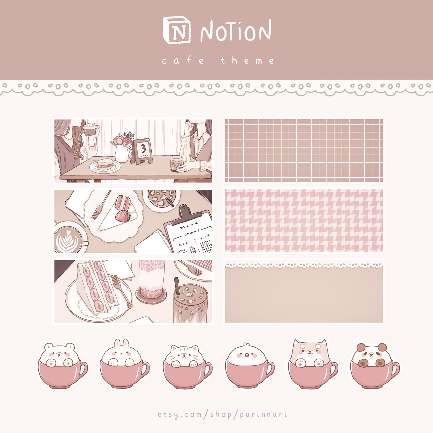 Aesthetic Cafe Notion Theme