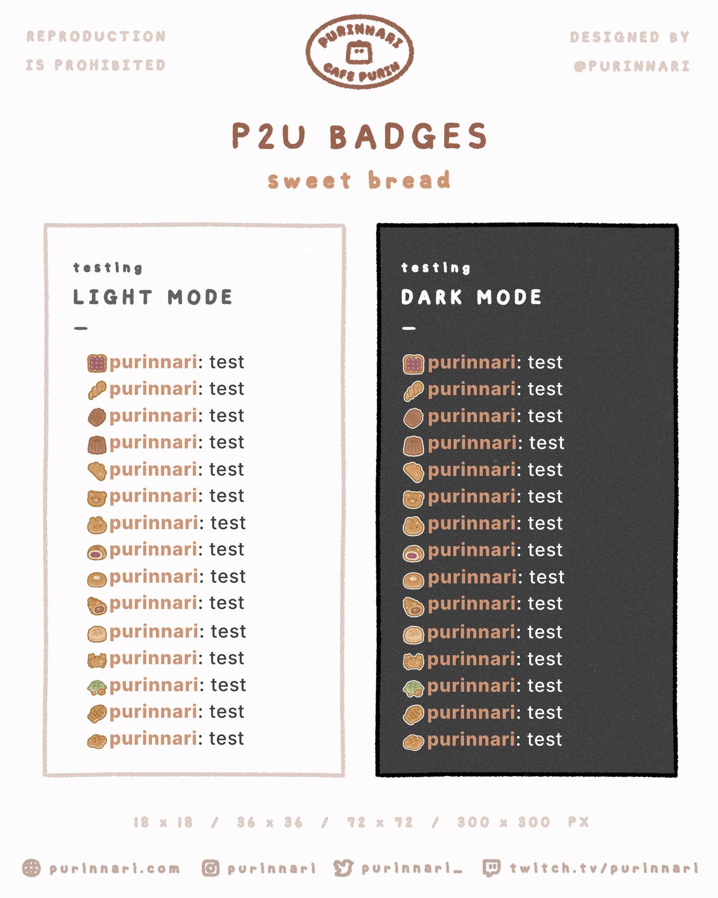 [ P2U ] Sweet Breads Bundle of 15 ⋮ Twitch/Youtube/Discord