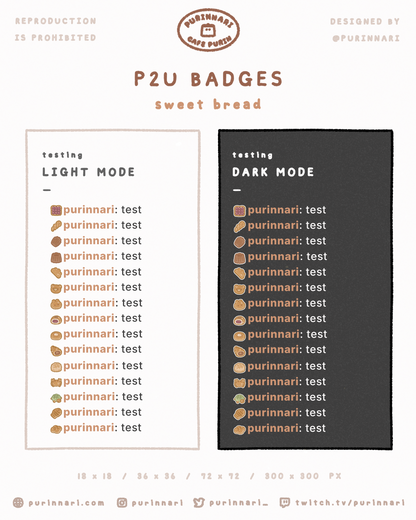 [ P2U ] Sweet Breads Bundle of 15 ⋮ Twitch/Youtube/Discord