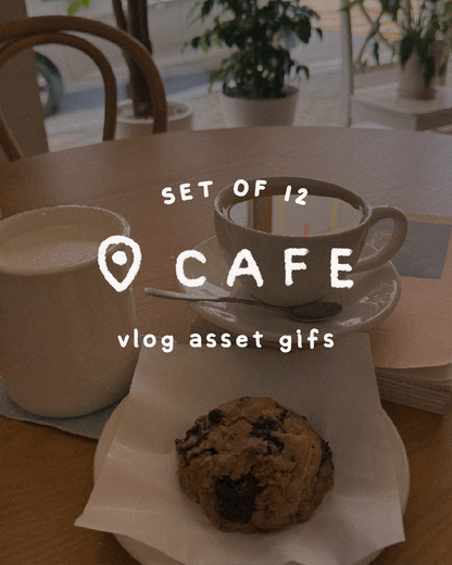 [ CAFE ] Animated Handwritten Stickers Vlog / Digital Journaling Assets ⋮ Minimalistic & Aesthetic